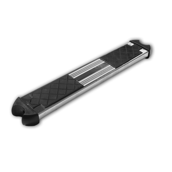 Ersatzstufe V2A flach (mit Kunststoffauflagen) für Tiefbeckenleiter Profi 43 mm