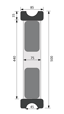 Abmessungen Stufe Einhängeleiter Abmessungen Stufe Einhängeleiter