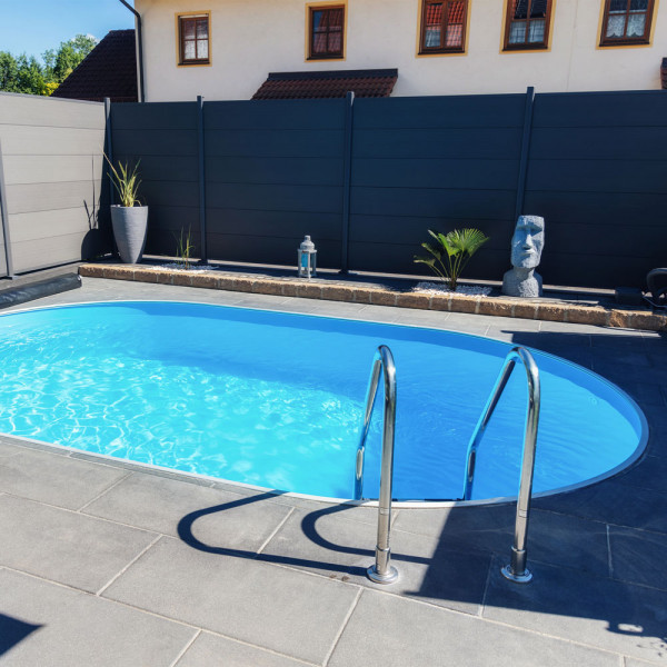2. Wahl: Einzelbecken Aluwand-Ovalpool POOLSANA HQ 6,00 x 3,20 x 1,50 m mit Aluminium Kombi-Handlauf