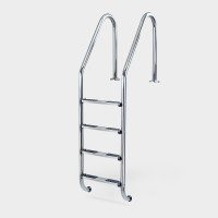 Leiter Edelstahl PROFI weit ausladend 4-stufig Leiter Edelstahl PROFI weit ausladend 4-stufig