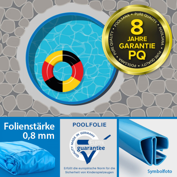 Einzelbecken Stahlwand-Rundpool POOLSANA PQ 4,00 x 1,35 m