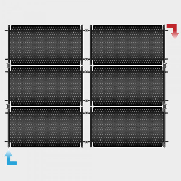 HelioPool Absorber-Set 3 x 2 waagerecht für Pools bis 24 m²