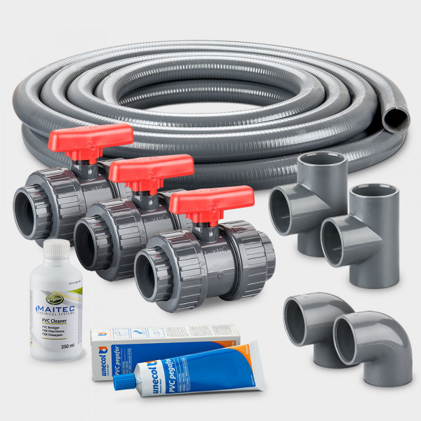 Wärmepumpen Anschluss-Set für PVC-Verrohrung 50 mm 