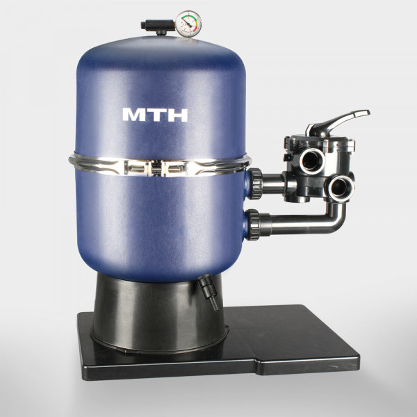 Geteilter Filterbehälter PRESTIGE Ø 400 mm mit SPECK-6-Wege-Ventil und Grundplatte / ohne Pumpe