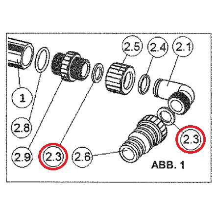 Flachdichtung PS-Absorber Anschluss 2017 Nr. 2.3