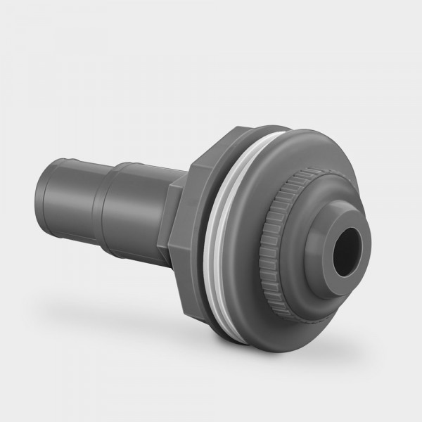 Einströmdüse für Schlauchanschluss | Farbe: Grau