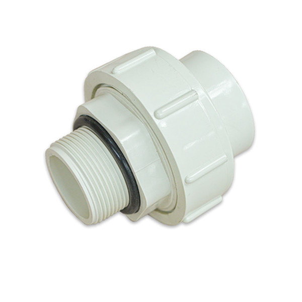 Anschlussverschraubung Wärmepumpe 1 1/2" x 50 mm weiß InverPLATINUM / InverPremium