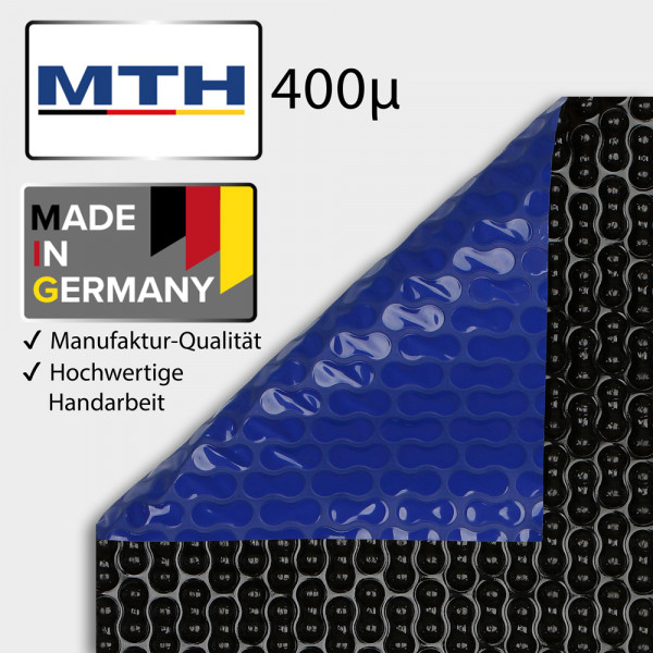 Solarfolie PREMIUM 400 my GeoBubble Blau/Schwarz für Rundbecken