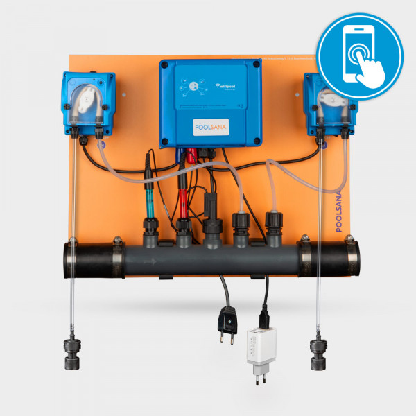 Automatische POOLSANA pH-/Chlor-Dosieranlage wifipool Connect Go 2.0