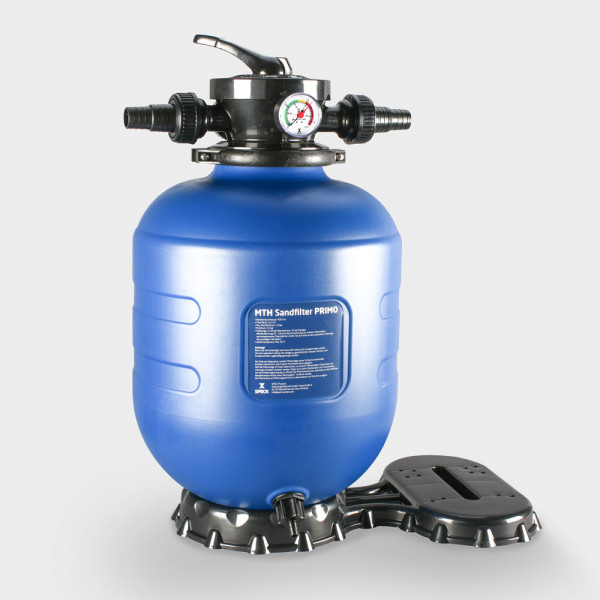 SPECK-Filterbehälter PRIMO Ø 400 mm mit 7-Wege-Rückspülventil und Grundplatte / ohne Pumpe