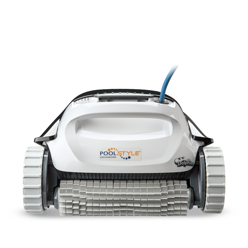 Frontansicht des Poolroboters Dolphin Poolstyle Advanced