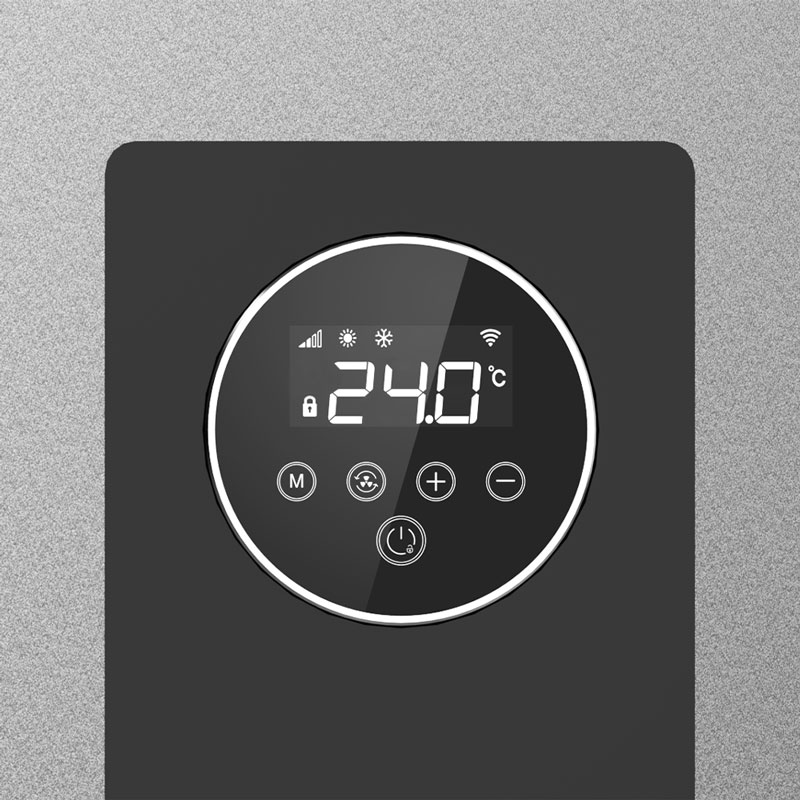 Displayanzeige der Inverterwärmepumpe InverPLATINUM