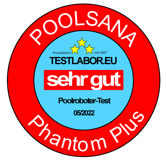 Testsiegel Poolroboter Phantom Plus