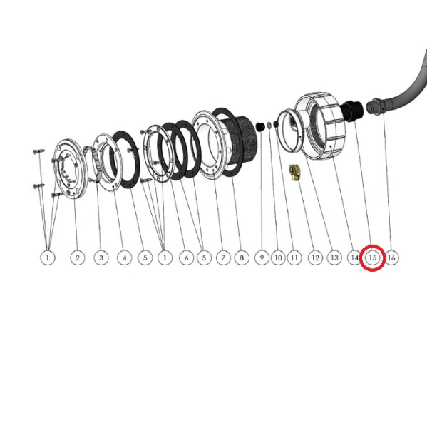 Untersetzung PVC F3/4-FØ25/MØ32 für Compact-Scheinwerfer Einbaunische