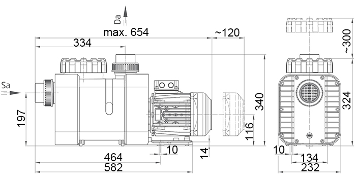 Abmessungen Poolpumpe