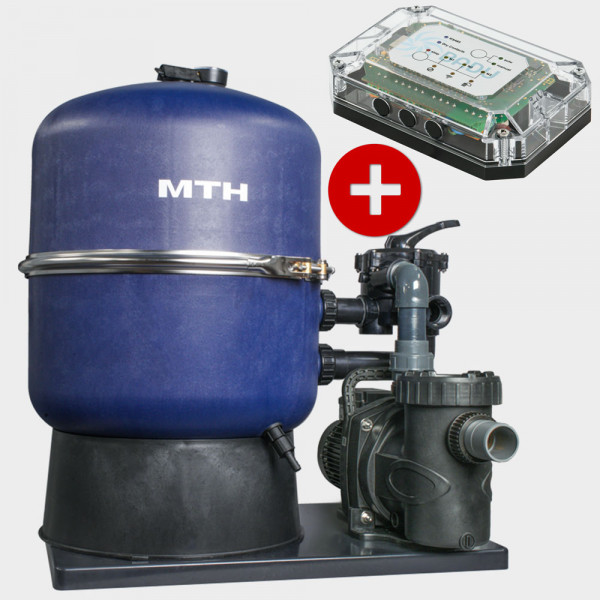 Sandfilteranlage POOLSANA PRESTIGE 500 mit Speck-Pumpe POOLSANA SuperPro Eco Touch-Pro II + Netlink