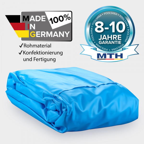 Poolfolie für Rechteckbecken, blau
