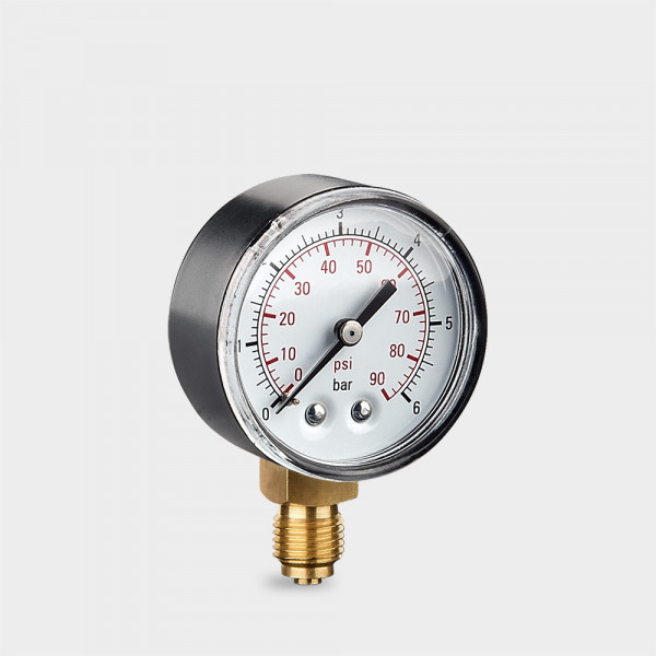 Druckmanometer mit unterem Anschluss 1/4" AG