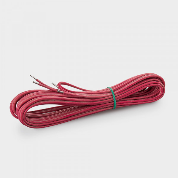 Silikonfühlerleitung 2 x 0,5 mm² rot 4,5 m