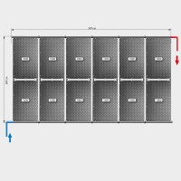 Pool-Solarheizung POOLSANA OKU Set 24a | Flachdachmontage