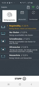 App-Steuerung Dolphin Poolstyle