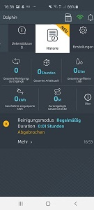 App-Steuerung Dolphin Poolstyle