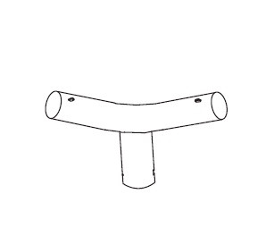 T-Stück für Frame Pool POLE Rund 366 x 91 cm und 305 x 76 cm