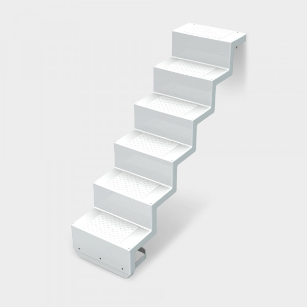 5-stufige, 60 cm breite Einstelltreppe Elegance für 1,50 m tiefe Pools