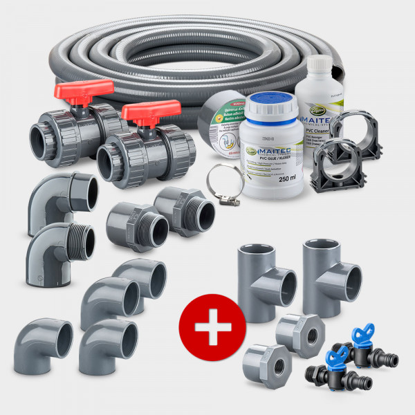 Rundpool PS SQ 4,50 x 1,35 m | Alu-Handlauf | Folie 1,0mm PROFI-Set | Teil-/Kompletteinbau