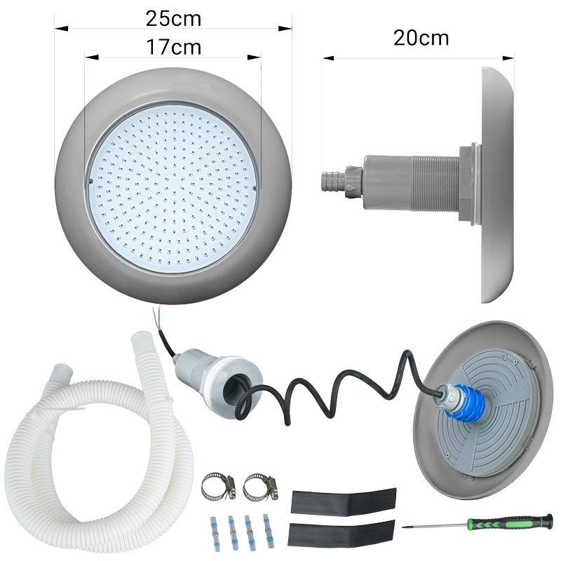 Lieferumfang POOLSANA LED Scheinwerfer VARIO