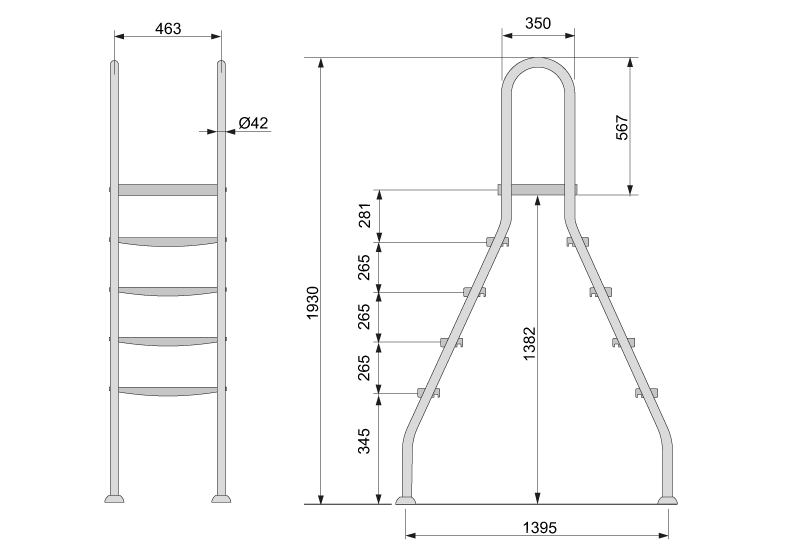 Abmessungen Hochbeckenleiter Promo