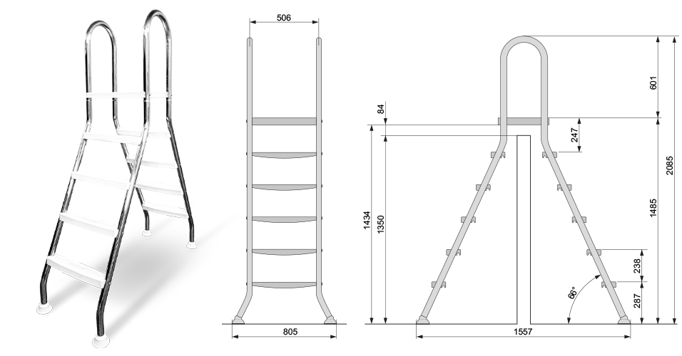 Aufstell-Poolleiter Aufstell-Poolleiter