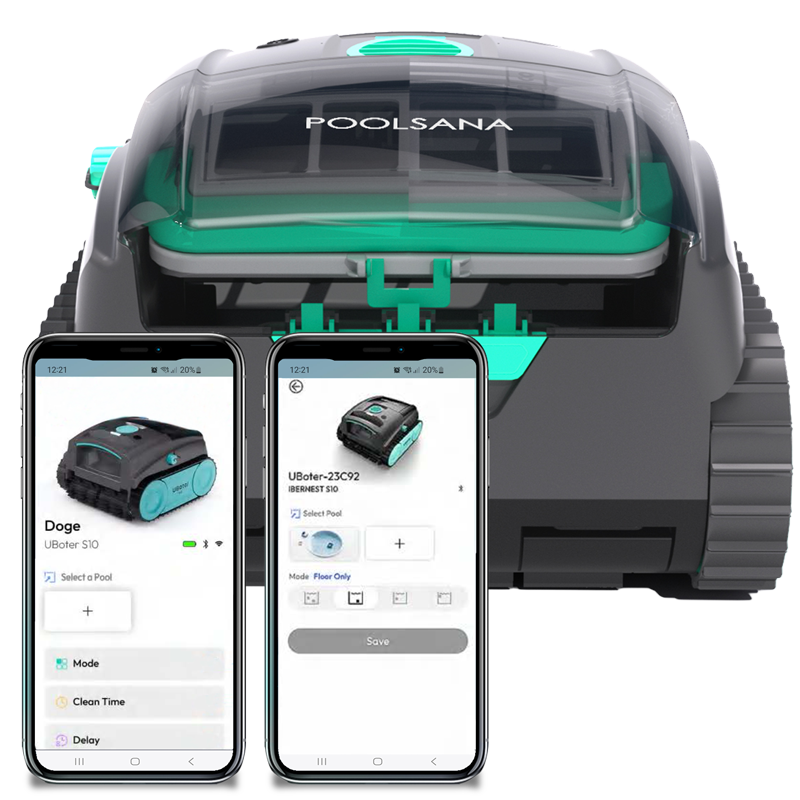 App-Steuerung des Poolroboters POOLSANA Pilot