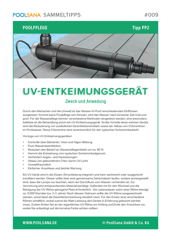 Pool-UV-Entkeimung-UVC